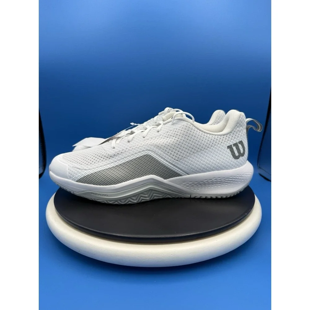 Wilson Rush‎ Pro Lite Mens Size 12.5 White Gray Tennis Shoes Pickleball Sneakers